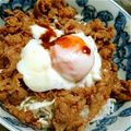 crystaI's cooksnap of when they made 豚丼温玉載せ.