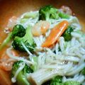たかちょりん's cooksnap of when they made エビとブロッコリーとエノキで♫あんかけ.