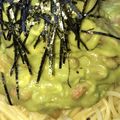 す1222's cooksnap of when they made アボカドと納豆のパスタ＊チーズ風味.
