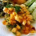 ともチンマン's cooksnap of when they made ★トウモロコシとみつばのかき揚げ★.