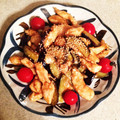 ♡Fuwari♡'s cooksnap of when they made +プラス一品＊ササミとナスの細切り炒め♪.