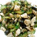 あやかんぱり's cooksnap of when they made 鶏肉茄子きゅうりのショウガ醤油ごま和え.