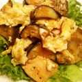 sakuni's cooksnap of when they made 茄子✿ささみ✿卵のチリソース炒め♡.