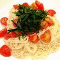 みほ〜みほ's cooksnap of when they made トマト美人★大葉香るイタリアンソーメン.