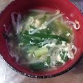 水色よっしー's cooksnap of when they made ■糖質制限■もやしとニラの簡単卵スープ♪.