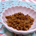 赤い電話's cooksnap of when they made 常備菜☆ピリ辛肉味噌.