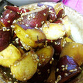 クックOVAA92☆'s cooksnap of when they made 揚げずに簡単☆ほくほく大学芋.