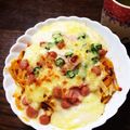みつ⭐️えり's cooksnap of when they made 夏休みランチ♪スパゲティグラタン.