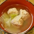 furrer's cooksnap of when they made 豚挽き肉とチンゲンサイとフォーのスープ.