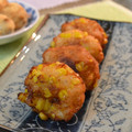 よっしゃん's cooksnap of when they made コーンたっぷり蓮根団子の落とし揚げ.