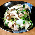 まいりいえみりい's cooksnap of when they made 簡単♪豆苗と豚肉の炒めもの♥.