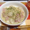 hiramemama's cooksnap of when they made ほたてとベーコンのジェノバクリームパスタ.