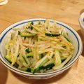 小ねこママもりんちゅ's cooksnap of when they made もやしときゅうりの定番ナムル.