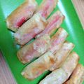ゆぅこ0802's cooksnap of when they made 簡単☆かにかまとセロリのチーズ春巻き.