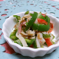 赤い電話's cooksnap of when they made <お弁当用>ピーマンとカニカマの和え物.