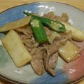 つきうき's cooksnap of when they made 山芋と豚肉炒め.