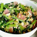 1すいか1's cooksnap of when they made かぶの葉を生で！ベーコンと炒めてみた.