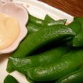 みかぱちこ's cooksnap of when they made おつまみ　～スナップえんどう～.