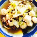 mick54's cooksnap of when they made 白菜と鶏団子の煮物♪.