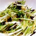 kanahige7's cooksnap of when they made 塩なし？ミョウガと水菜のゴマサラダ.