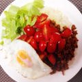 ぱすてゆ's cooksnap of when they made カフェご飯〜ロコモコ風そぼろ飯〜.