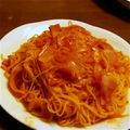 みだいちゃん's cooksnap of when they made トマトピューレのナポリタン.