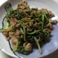 まいちゃamnos's cooksnap of when they made 水菜と豚肉の和え物.