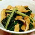 ポパイ474's cooksnap of when they made めんつゆで♪うまい菜とうす揚げの煮浸し.