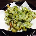 micaro's cooksnap of when they made 簡単！おつまみ、ゴーヤチップ.