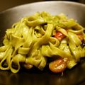なかゆみ's cooksnap of when they made 『本格』鶏肉のジェノベーゼクリームパスタ.