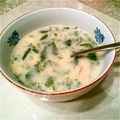 ☆ころ。's cooksnap of when they made モロヘイヤとベーコンのとろとろ豆乳スープ.