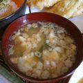 ルロワ・モワ's cooksnap of when they made 我が家の味噌汁♡豆腐とわかめと揚げ玉.