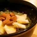 ベジベジーナ's cooksnap of when they made バナナとアーモンドのオートミール　朝食.