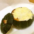chou*'s cooksnap of when they made 坊ちゃんかぼちゃのミートグラタン.