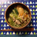 yxki234's cooksnap of when they made 風邪をひいたときのネギ鶏うどん.