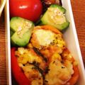 lucey☆girl's cooksnap of when they made お弁当に！カラフル！ピーマンの卵詰め♪.