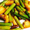 pinky725's cooksnap of when they made 簡単♪アスパラとエリンギの炒めもの♡.