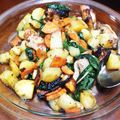 イヌチン's cooksnap of when they made 鶏肉のバジルとシソ炒め.