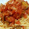 ゆったん＠3NEET's cooksnap of when they made ブロックベーコンと茄子のアラビアータ.