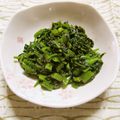 ばたふりぃ's cooksnap of when they made 空心菜の胡麻和え.