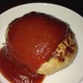 娘にゃんこ's cooksnap of when they made 簡単　洋食屋のスパイシーハンバーグ.
