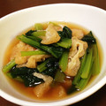 うみこまま's cooksnap of when they made 簡単☆小松菜と油揚げの煮浸し.