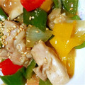 人生の初心者's cooksnap of when they made 簡単ササッと☆鶏とピーマン中華炒め.