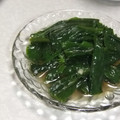 きらり流れ星's cooksnap of when they made 簡単美味♡つるむらさきのやみつきナムル.