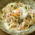 iketa's cooksnap of when they made ヨーグルトカルボうどん.
