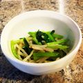ぶ〜こ♡'s cooksnap of when they made 小松菜ともやしのおかかポン酢.