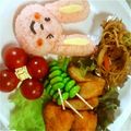 ★夢見花ママ★'s cooksnap of when they made かわいいうさぎさんお弁当.