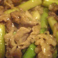 えなちな's cooksnap of when they made 牛肉とｱｽﾊﾟﾗのｵｲｽﾀｰｿｰｽ炒め.