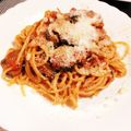 ♡cana♡'s cooksnap of when they made なすとトマトのスパゲティ.
