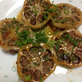 o0o3232's cooksnap of when they made 簡単ヘルシー☆蓮根のはさみ揚げ風黒酢あん.